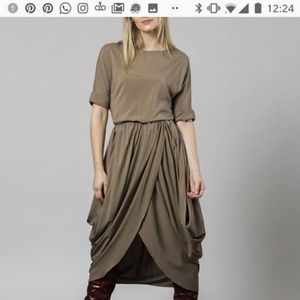 Dress, greyblue, midi,